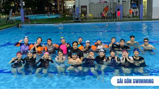 Hình ảnh lớp bơi nhóm ở Quận Tân Bình - Tân Phú